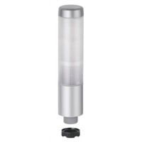 Werma 699 LED Beacon Tower - With Buzzer, 3 Light Elements, Clear, Green/Yellow/Red (LED Colour), 24 V ac/dc