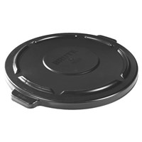 Rubbermaid Commercial Products 505mm Black PE Bin Lid for 2620 BRUTE Container, 75L BRUTE Container, 46mm