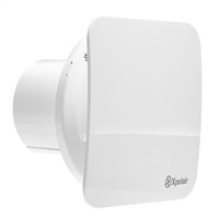 Xpelair 92968AW Simply Silent Square Ceiling Mounted, Panel Mounted, Wall Mounted, Window Mounted Extractor Fan