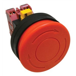 Idec Emergency Button - 2NC, Twist to Reset, 60mm, Round Head