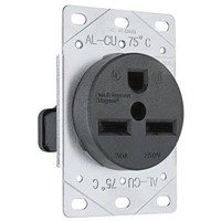 PASS &amp;amp; SEYMOUR 1 Gang Plug Socket, 2 Poles, 30A, NEMA L6-30R