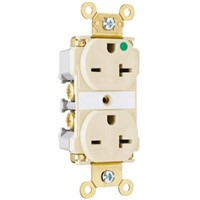 PASS &amp;amp; SEYMOUR Grey 2 Gang Plug Socket, 20A, NEMA 6-20R