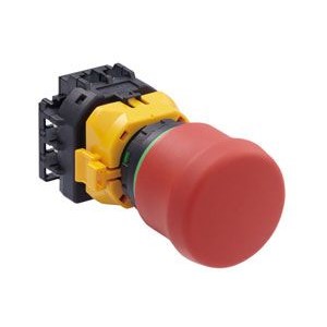 Idec Emergency Button - NO/NC, Twist to Reset, 40mm, Round Head