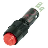 Idec Red Indicator, Solder Termination, 12 V, 8.1mm Mounting Hole Size