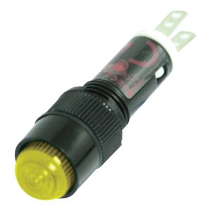 Idec Yellow Indicator, Solder Termination, 24 V ac/dc, 8.1mm Mounting Hole Size