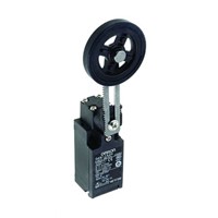 D4N Limit Switch With Adjust Roller Lever Actuator, Metal, NO/NC