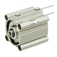 SMC Pneumatic Compact Cylinder 20mm Bore, 20mm Stroke, CQ2K Series, Double Acting