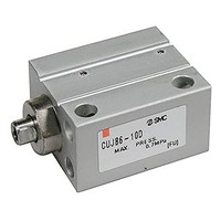 SMC Pneumatic Multi-Mount Cylinder CUJ Series, Double Action, Single Rod, 8mm Bore, 15mm stroke