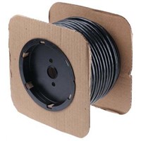 Amphenol 10 Core Braid, Foil Industrial Cable, 0.09 mm2 Black 30m Reel, Spectra-Strip Series
