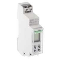 1 Channel Digital DIN Rail Time Switch Measures Days, Hours, 230 V