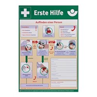 W Sohngen First Aid Safety Poster, Plastic, German