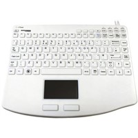 Ceratech Touchpad Keyboard Wired USB Medical, QWERTY (UK) White