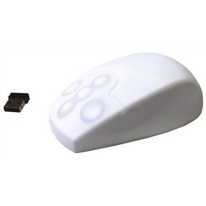 Ceratech AccuMed 5 Button Wireless Medical Optical Mouse White