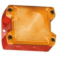 Pfannenberg PY X-S-05 Amber Xenon Beacon, 24 V dc, Flashing, Panel Mount