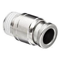 SMC Threaded-to-Tube Pneumatic Fitting NPT 1/8 to Push In 1/4 in, KQG2 Series, 1 MPa