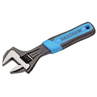 Gedore Adjustable Spanner, 206.5 mm Overall Length, 25mm Max Jaw Capacity, Plastic Handle, Manganese Phosphate Finish