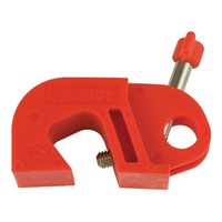 1 Lock Nylon, Stainless Steel Circuit Breaker Lockout, 11.18 (Thick) mm, 15.24 (Tall) mm Attachment Point