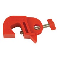 1 Lock Nylon, Stainless Steel Circuit Breaker Lockout, 11.18 (Thick) mm, 15.24 (Tall) mm Attachment Point