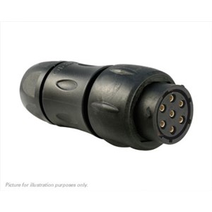 Souriau, 7 contacts In-line Plug Crimp IP68, IP69K