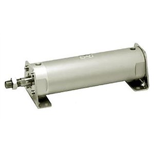 SMC Pneumatic Roundline Cylinder 20mm Bore, 177.8mm Stroke, NCG Series, Double Acting