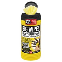 Big Wipes Tub of 80 Yellow MULTI-PURPOSE Wet Wipes for Multi-purpose Use