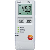 Testo Temperature Data Logger, Maximum Temperature Measurement +70 C, Battery Powered, LCD Display, IP30