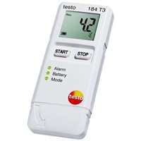 Testo Temperature Data Logger, Maximum Temperature Measurement +70 C, Battery Powered, LCD Display, IP67