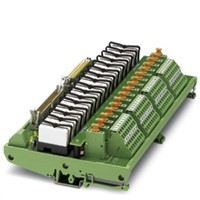 Phoenix Contact UM-D37SUB/M/HC3/16DO/MR/SI/Z Series SPDT Interface Relay Module, 37-Pin Male D-Sub, Spring Cage Terminal
