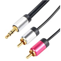Cable Power 3m RCA Cable Male Stereo Jack to Male RCA Plug Black
