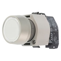 Illuminated Push Button Switch, IP65, Clear, Panel Mount, Momentary for use with Eao 04 Series Contact Block -25C +50C