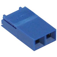 Amphenol FCI, Mini-Jump Shunt Female Blue Shunt 2 Way 1 Row 2.54mm Pitch