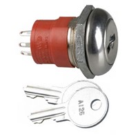 Switch Keylock stainless DP 2pos solder