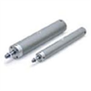 SMC Pneumatic Roundline Cylinder 50mm Bore, 100mm Stroke, CDG1 Series, Double Acting