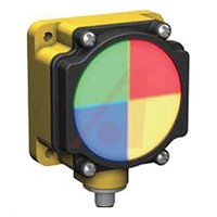 Banner K80L Blue, Green, Red, Yellow LED Beacon, 18  30 V dc, Flat Mount