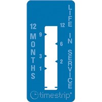 Timestrip Non-Reversible Time Indicator Label, 19 x 40 mm, 12 Months