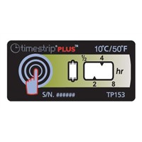 Timestrip Non-Reversible Temperature Label Indicator, 10C,