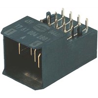 Harting Har-Bus HM Power Series 3mm Pitch Hard Metric Backplane Connector, Male, Right Angle, 4 Row, 4 Way 1761