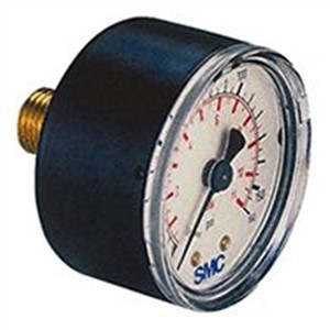 SMC 4K8-4 Analogue Positive Pressure Gauge Back Entry 4bar, Connection Size R 1/8