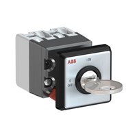 ABB, SPST 2 Position 90 Rotary Switch, 400 V, 10 A, Key Actuator