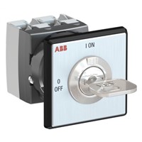 ABB, SPST 2 Position 90 Rotary Switch, 400 V, 25 A, Key Actuator