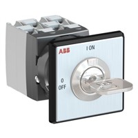 ABB, 3PST 2 Position 90 Rotary Switch, 400 V, 25 A, Key Actuator