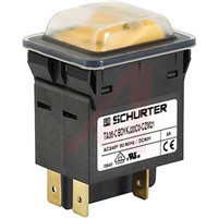 Schurter Panel Mount TA35 2 Pole Circuit Breaker Switch - 60 V dc, 240 V ac Voltage Rating, 20A Current Rating