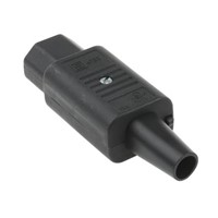 Schurter C13 Cable Mount IEC Connector Socket, 10 (IEC) A, 15 (UL &amp;amp; CSA) A, 250 V ac