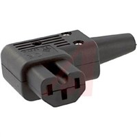Schurter C15 Right Angle Cable Mount IEC Connector Socket, 10 (IEC) A, 15 (UL &amp;amp; CSA) A, 250 V ac