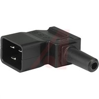 Schurter I Right Angle Cable Mount IEC Connector Male, 16 (IEC) A, 20 (UL &amp;amp; CSA) A, 250 V ac
