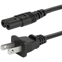 Schurter 2m Power Cable, C7, IEC to NEMA 1-15, US Plug, 7 A, 125 V ac