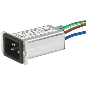 Schurter,16 (IEC) A, 20 (UL / CSA) A,250 V ac Male Screw Filtered IEC Connector C20F.0023,Solder None Fuse