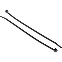 HellermannTyton, T40R Series Black Nylon Cable Tie, 175mm x 4 mm