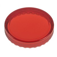 Red Round Flat Push Button Indicator Lens for use with 04 Series Push Button