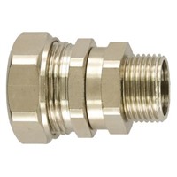 Flexicon Straight, Swivel Cable Conduit Fitting, Brass Nickel Plated 20mm nominal size IP65 M20